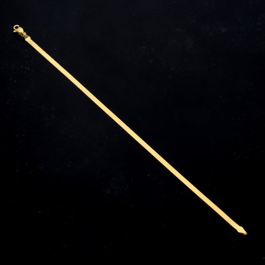 Gold Snake Chain Bracelet 21KT - FKJBRL21KM11741