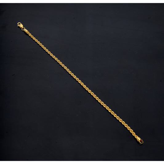 Gold Twirled Bracelet 21KT - FKJBRL21KM11746