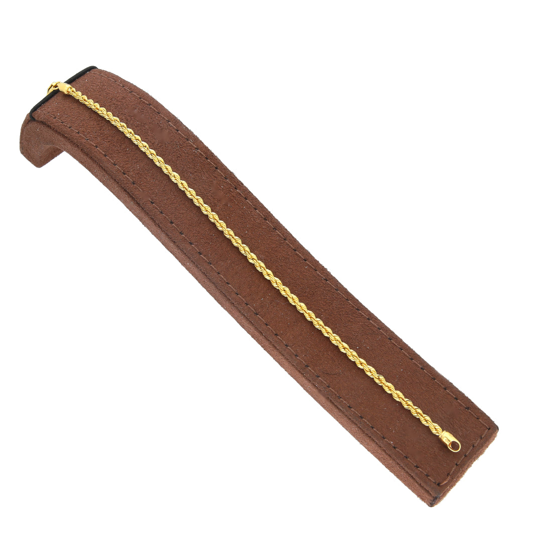 Gold Twirled Bracelet 21KT - FKJBRL21KM11746
