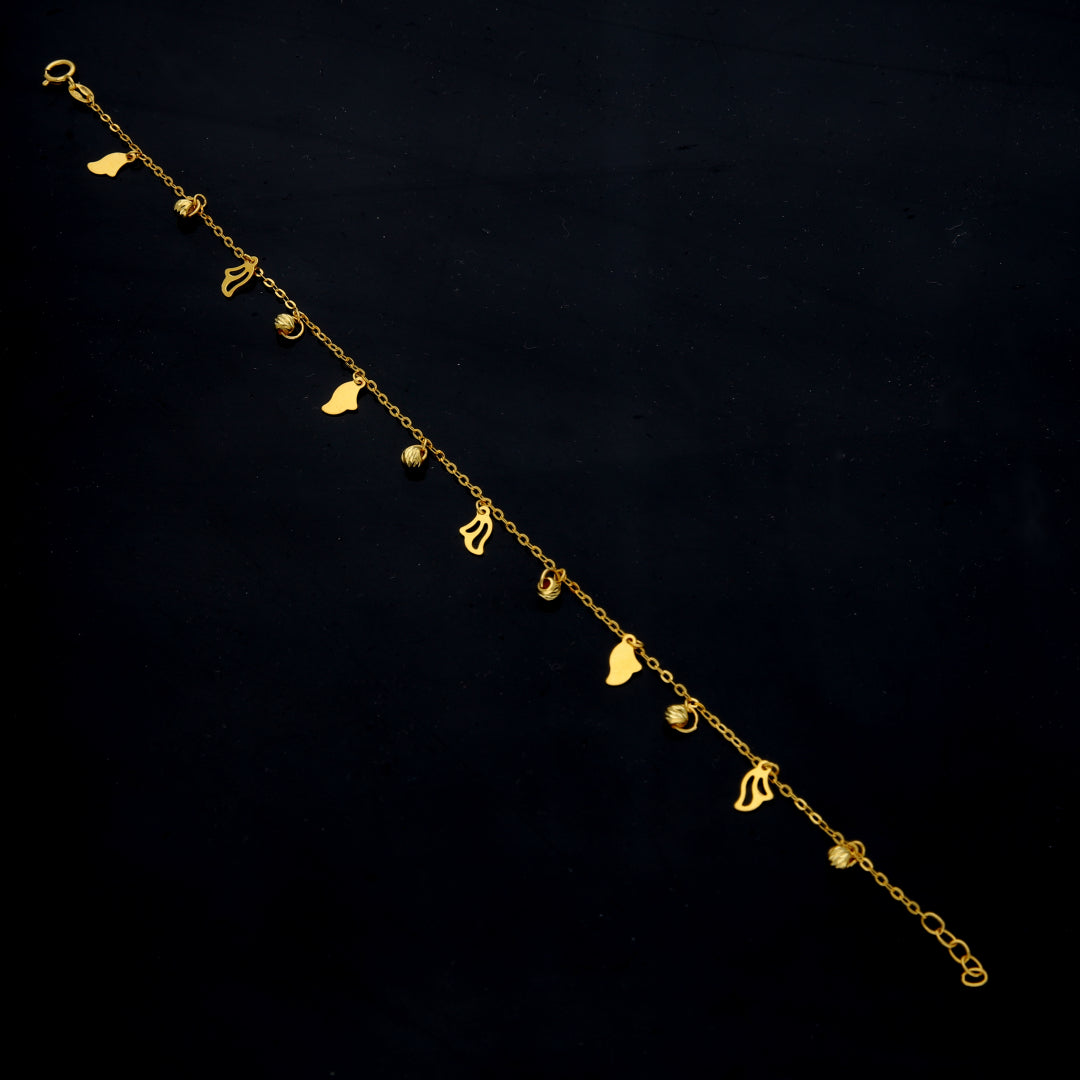 Gold Charms Bracelet 21KT - FKJBRL21KM11752