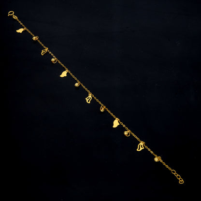 Gold Charms Bracelet 21KT - FKJBRL21KM11752