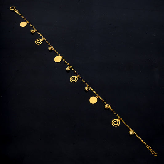 Gold Charms Bracelet 21KT - FKJBRL21KM11753