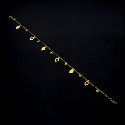 Gold Charms Bracelet 21KT - FKJBRL21KM11766