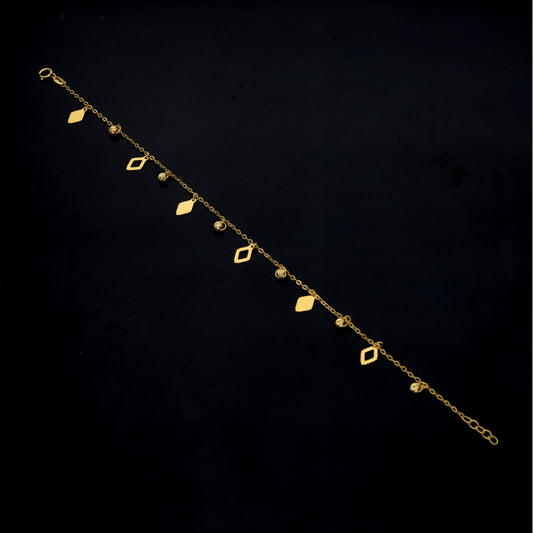 Gold Charms Bracelet 21KT - FKJBRL21KM11766