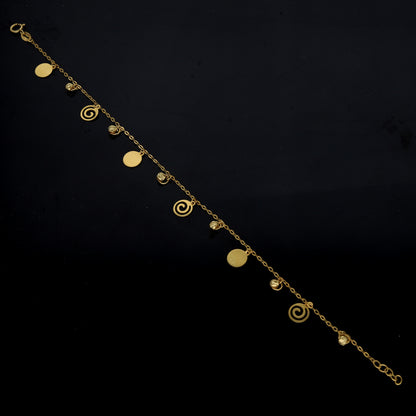 Gold Charms Bracelet 21KT - FKJBRL21KM11769