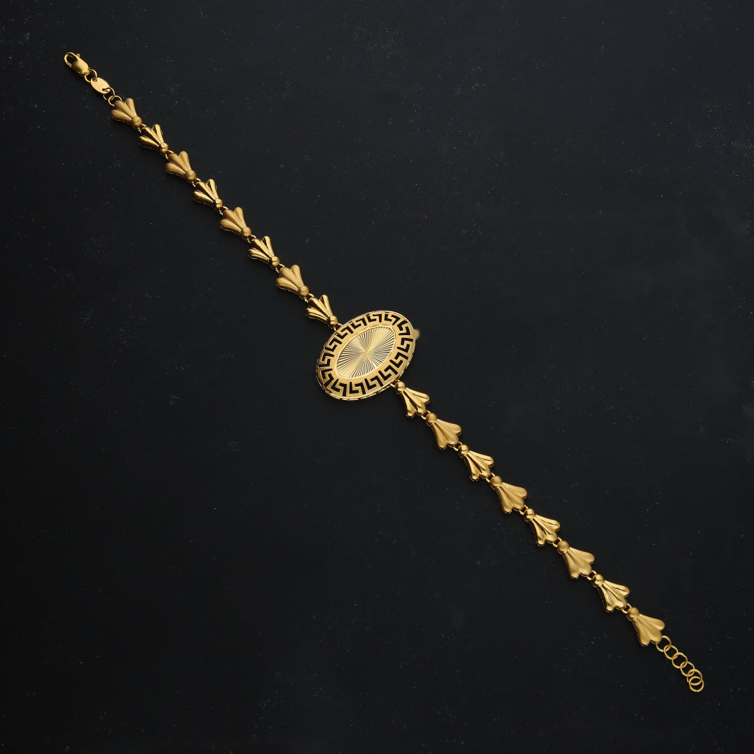 Gold Vintage Charm Bracelet 21KT - FKJBRL21KM11821