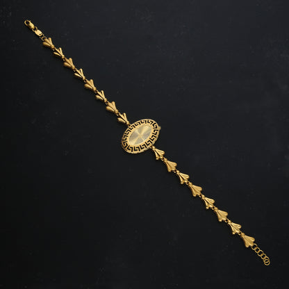 Gold Vintage Charm Bracelet 21KT - FKJBRL21KM11821