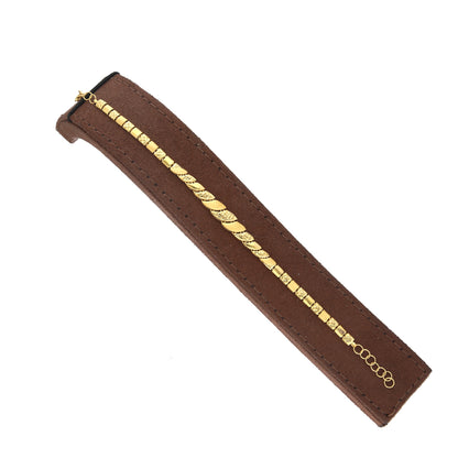 Gold Classic Link Bracelet 21KT - FKJBRL21KM11822