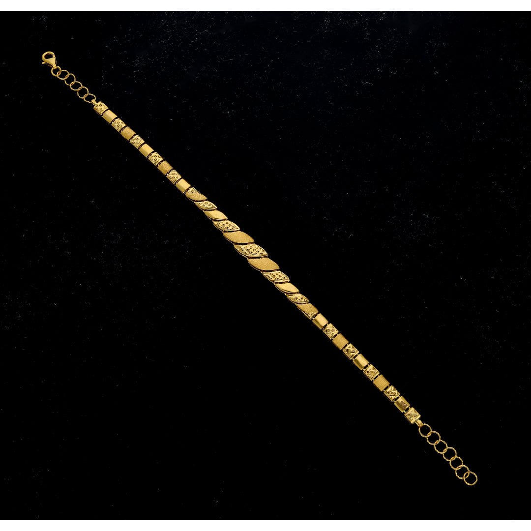 Gold Classic Link Bracelet 21KT - FKJBRL21KM11822