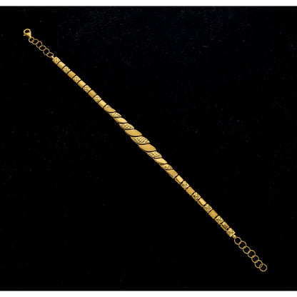 Gold Classic Link Bracelet 21KT - FKJBRL21KM11822