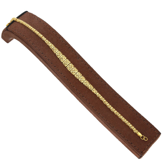 Gold Royal Square Bracelet 21KT - FKJBRL21KM11826