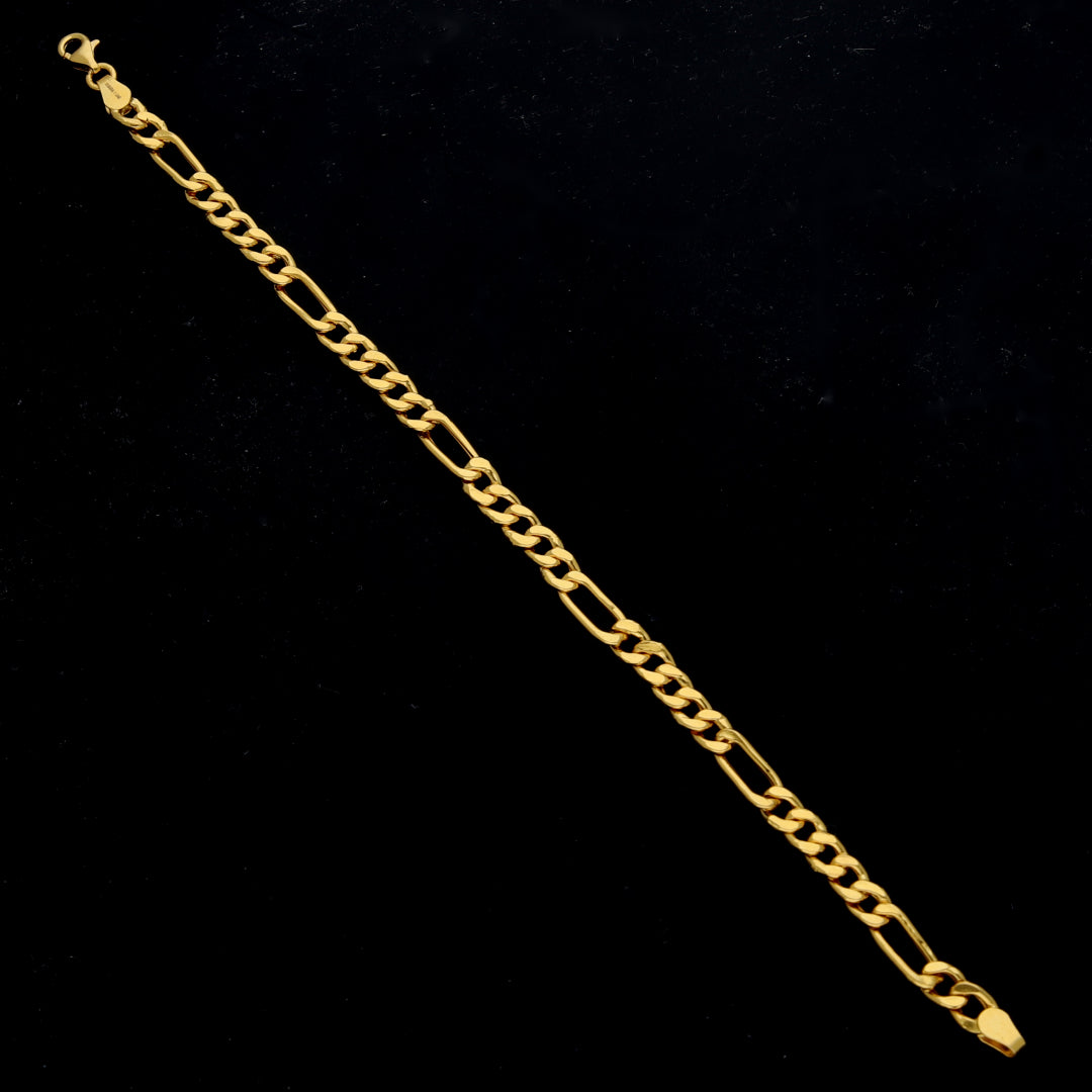 Gold Classic Figaro Bracelet 21KT - FKJBRL21KM11827