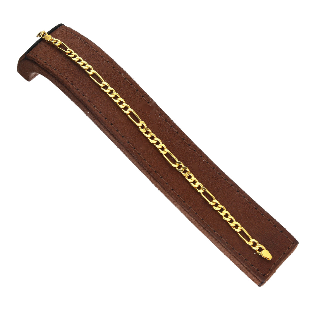 Gold Classic Figaro Bracelet 21KT - FKJBRL21KM11827