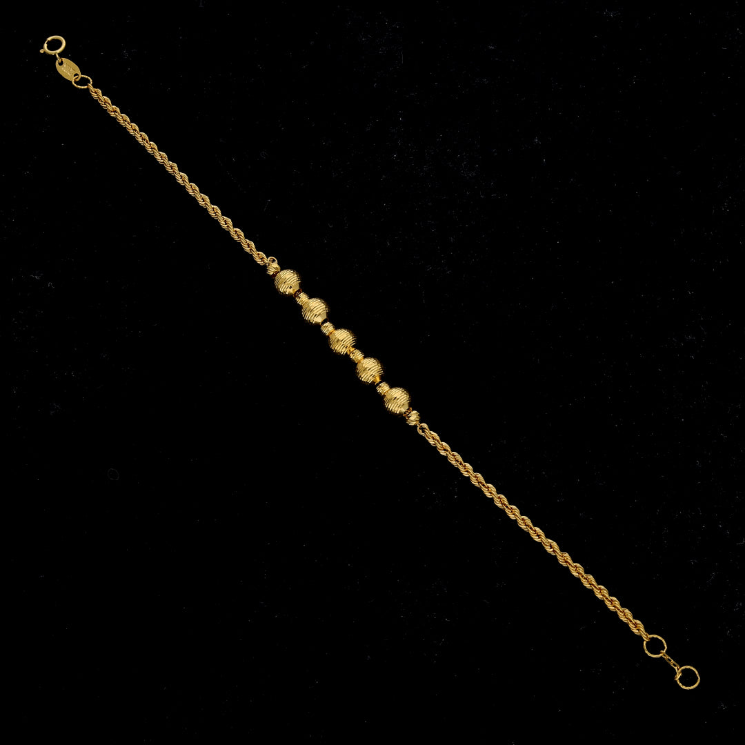 Gold Balls Bracelet 21KT - FKJBRL21KM11849