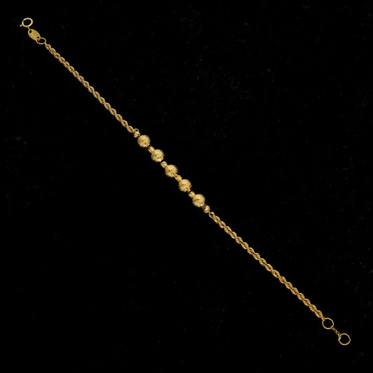 Gold Balls Bracelet 21KT - FKJBRL21KM11849