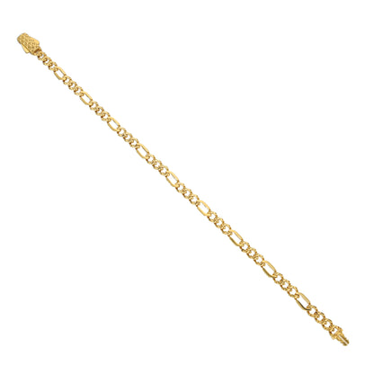 Gold Figaro Bracelet 21KT - FKJBRL21KM11899