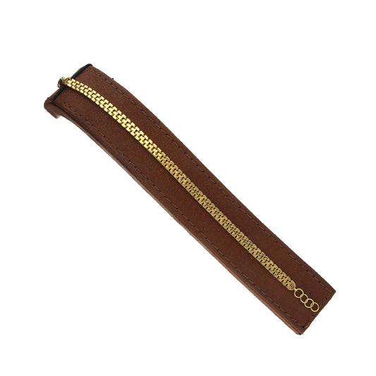 Gold Geometric Link Bracelet 21KT - FKJBRL21KM11920