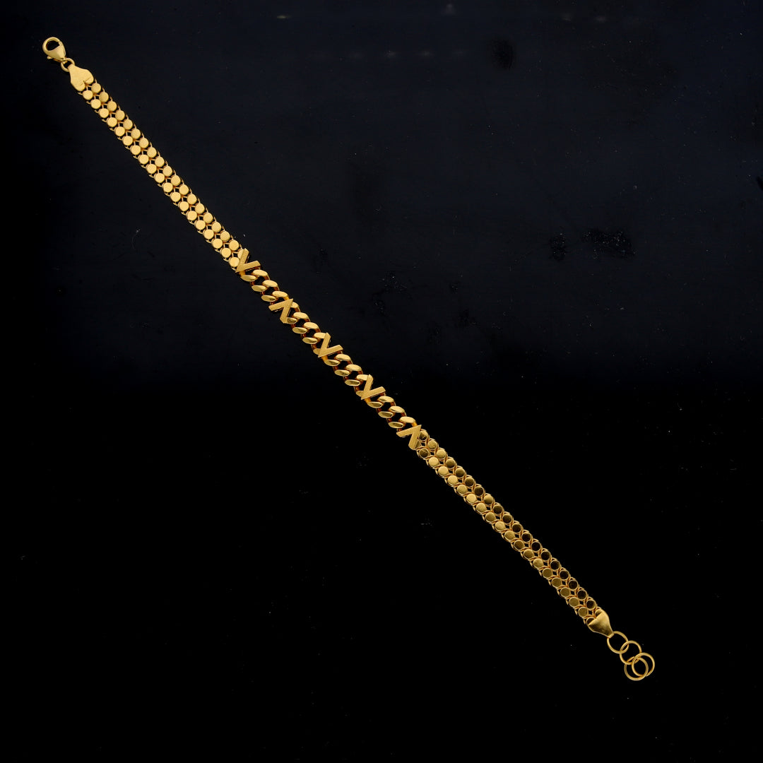 Gold Infinity Link Bracelet 21KT - FKJBRL21KM11921