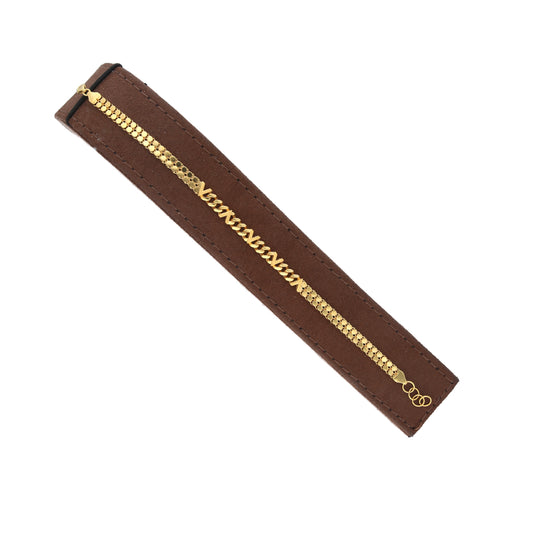 Gold Infinity Link Bracelet 21KT - FKJBRL21KM11921