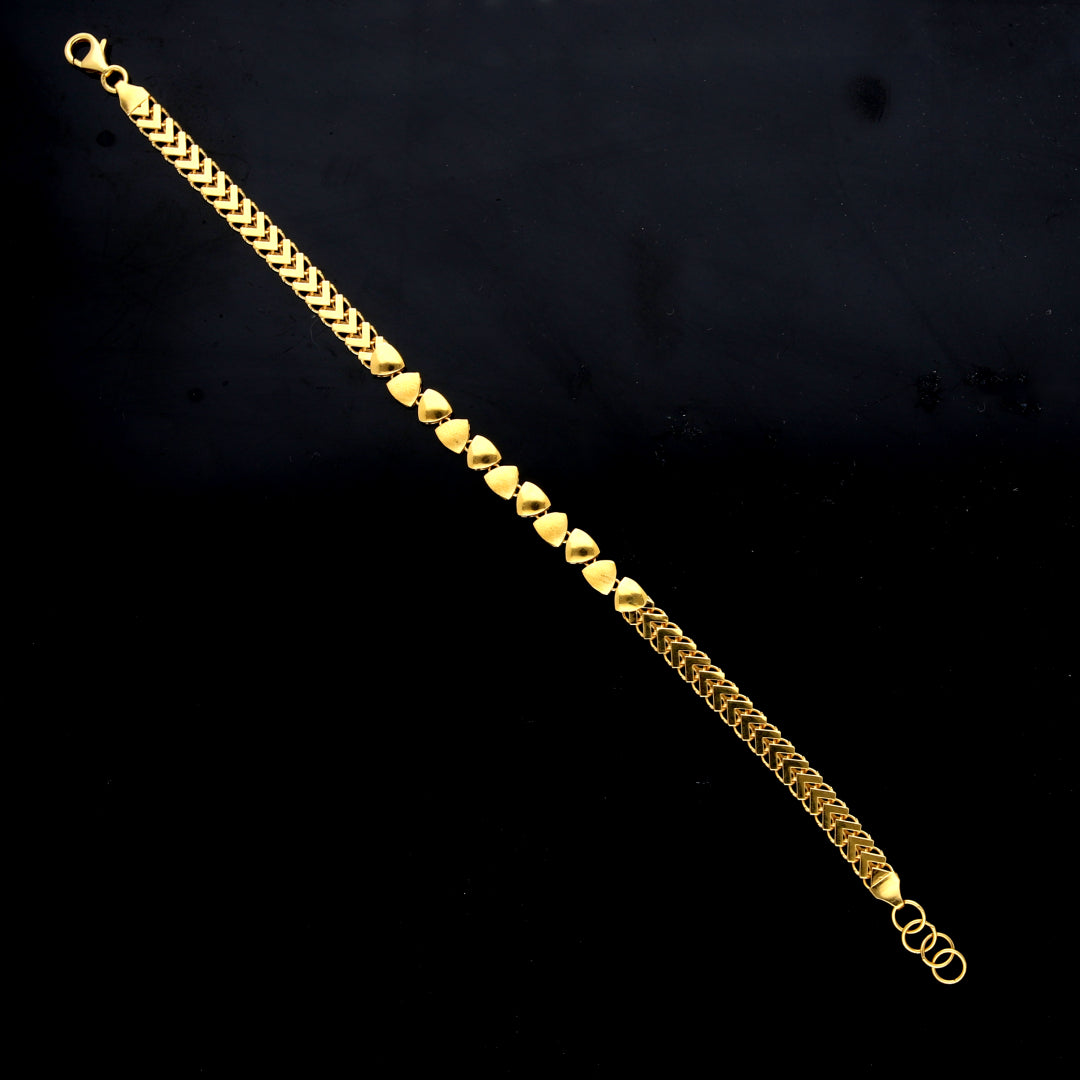 Gold Heart Accent Bracelet 21KT - FKJBRL21KM11925