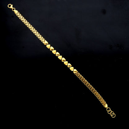 Gold Heart Accent Bracelet 21KT - FKJBRL21KM11925