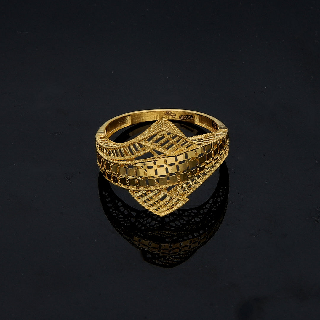 Gold Turkish Design Ring 21KT - FKJBRL21KM11933