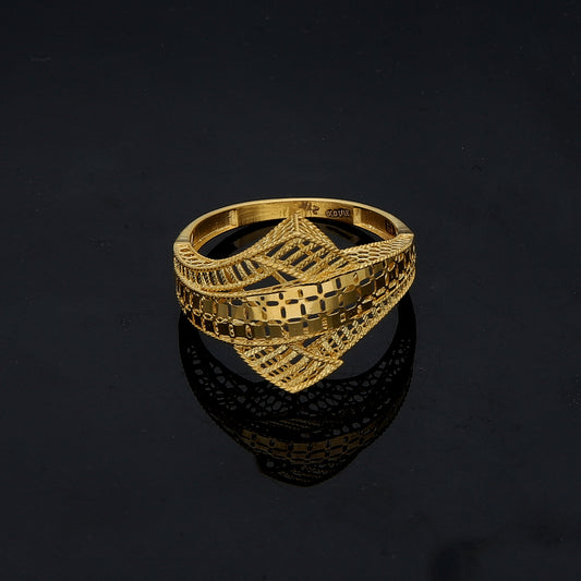 Gold Turkish Design Ring 21KT - FKJBRL21KM11933