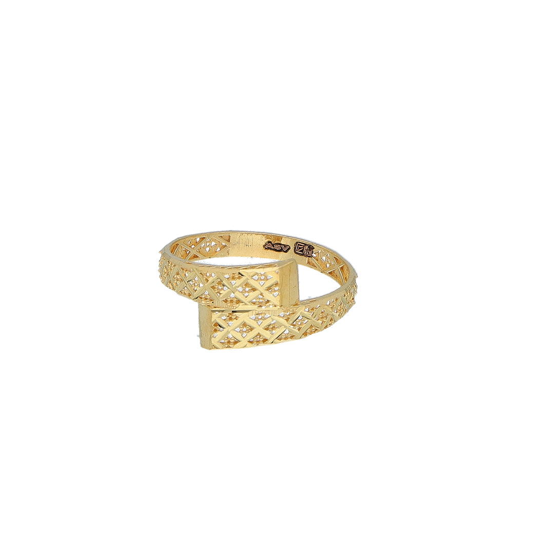 Gold Turkish Design Ring 21KT - FKJBRL21KM11935