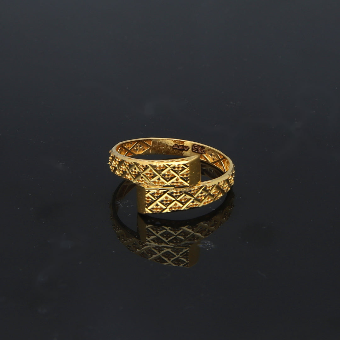 Gold Turkish Design Ring 21KT - FKJBRL21KM11935