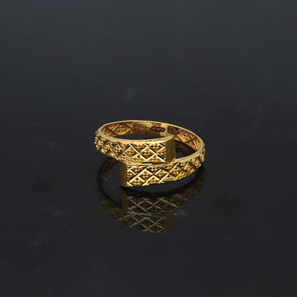 Gold Turkish Design Ring 21KT - FKJBRL21KM11935