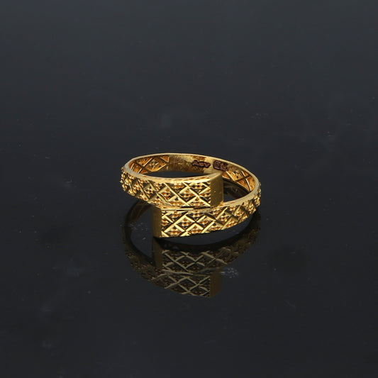 Gold Turkish Design Ring 21KT - FKJBRL21KM11935