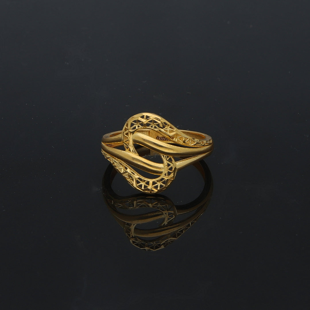 Gold Turkish Design Ring 21KT - FKJBRL21KM11936