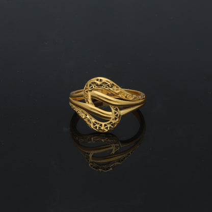 Gold Turkish Design Ring 21KT - FKJBRL21KM11936