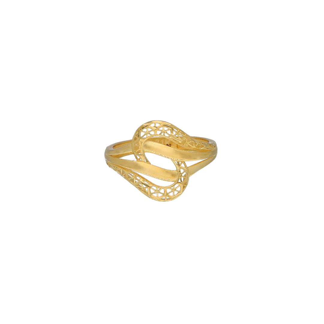 Gold Turkish Design Ring 21KT - FKJBRL21KM11936