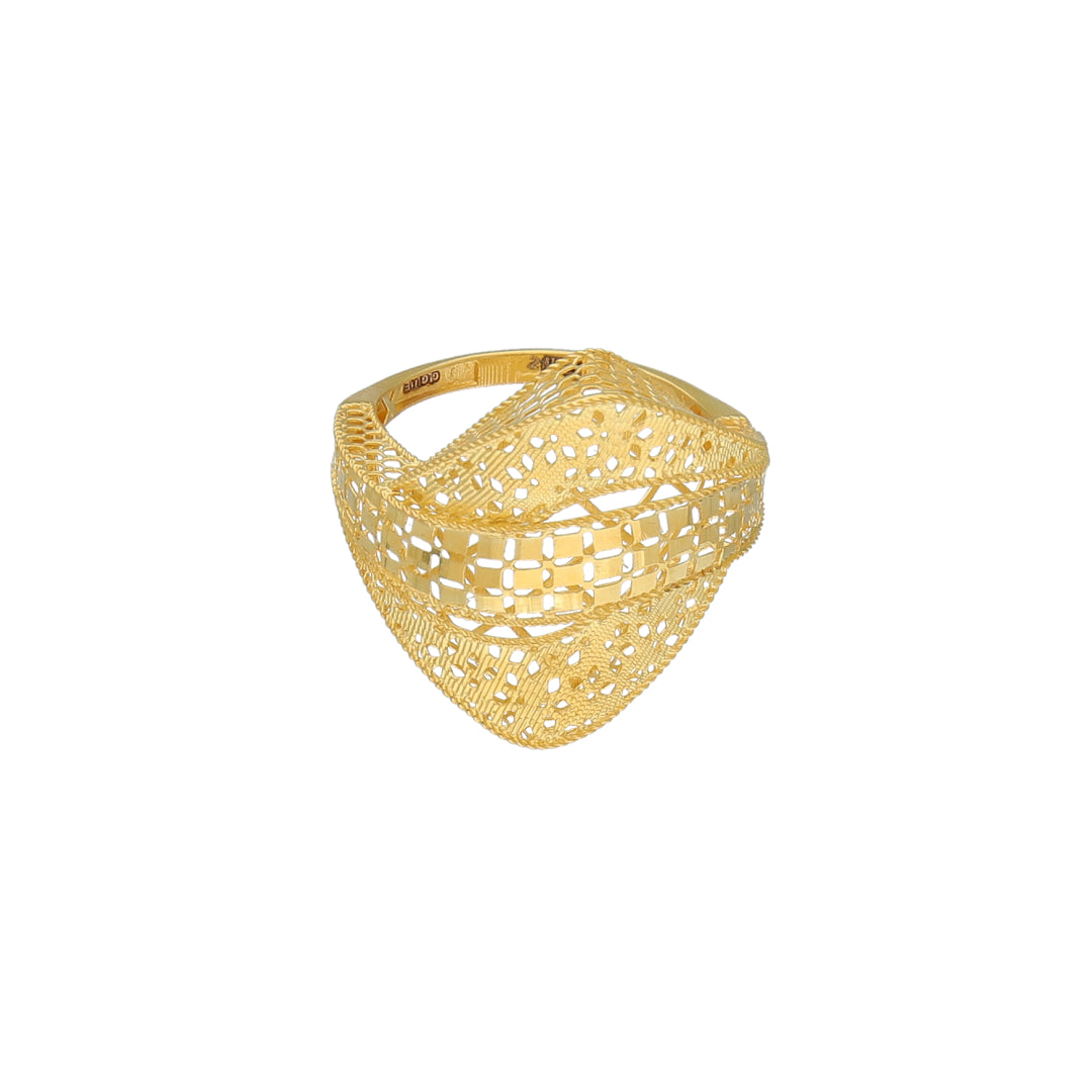 Gold Turkish Design Ring 21KT - FKJBRL21KM11938