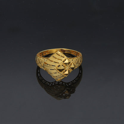 Gold Turkish Design Ring 21KT - FKJBRL21KM11939