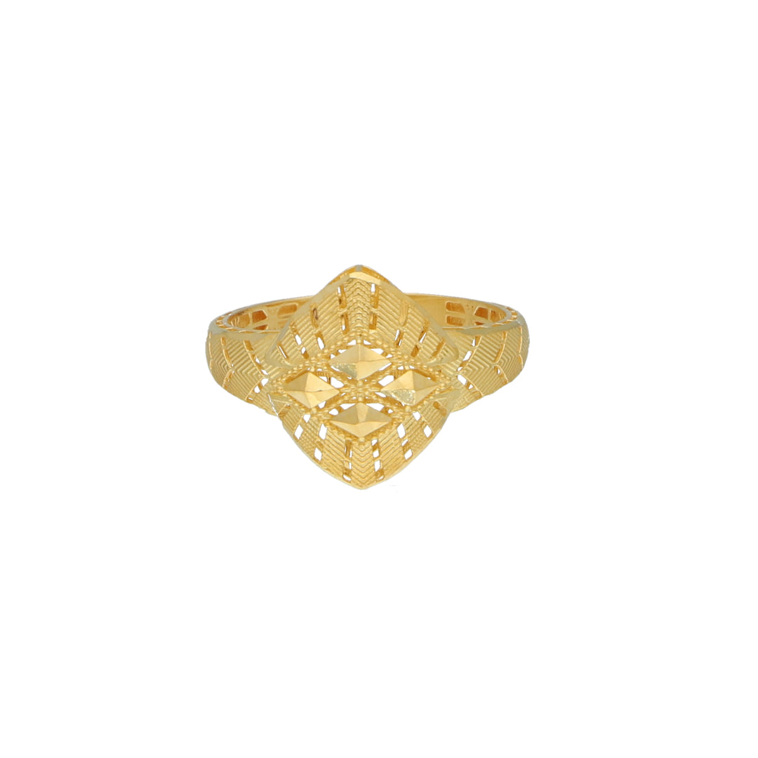 Gold Turkish Design Ring 21KT - FKJBRL21KM11941