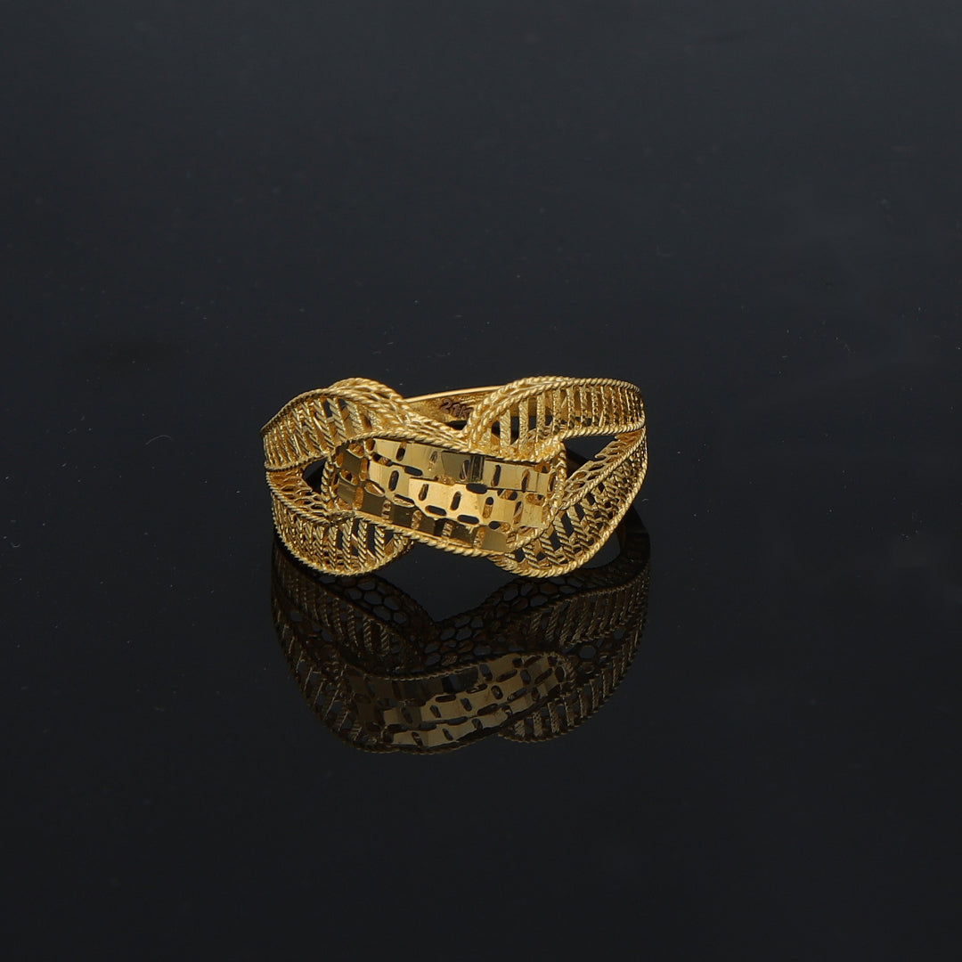 Gold Turkish Design Ring 21KT - FKJBRL21KM11942