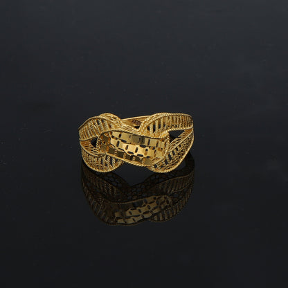 Gold Turkish Design Ring 21KT - FKJBRL21KM11942