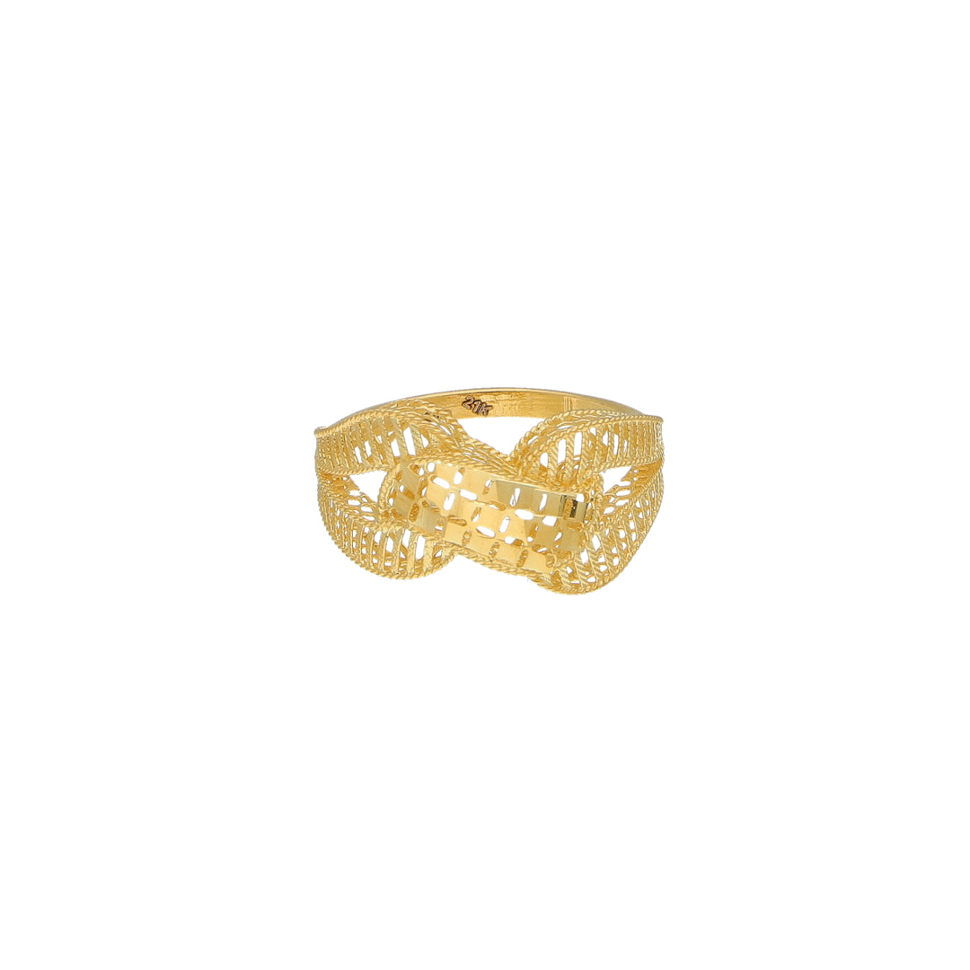 Gold Turkish Design Ring 21KT - FKJBRL21KM11942