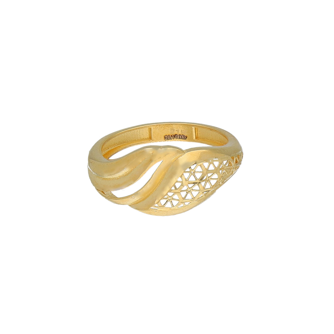 Gold Turkish Design Ring 21KT - FKJBRL21KM11944