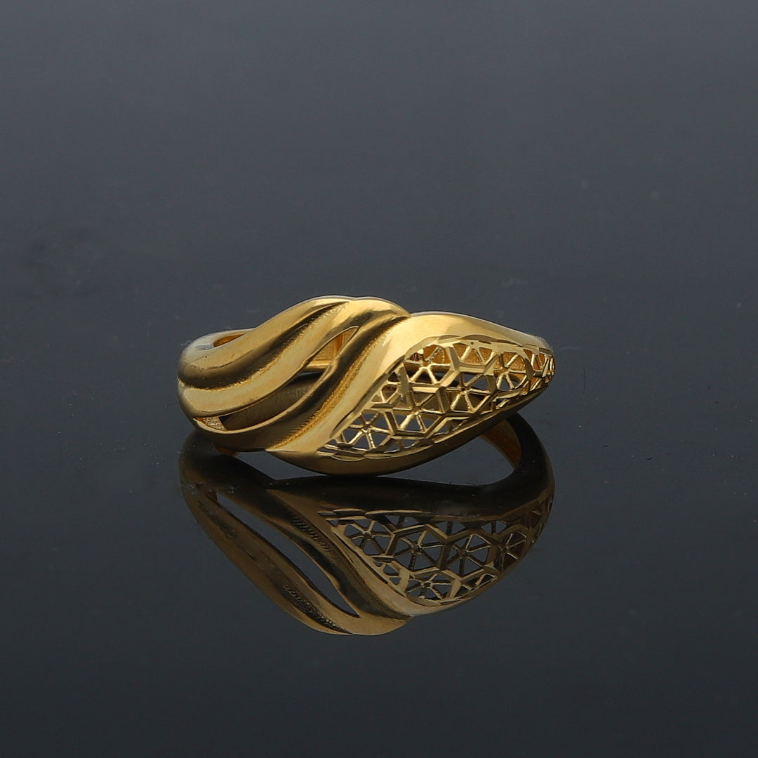 Gold Turkish Design Ring 21KT - FKJBRL21KM11944