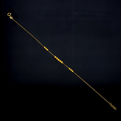 Gold Dainty Beaded Bracelet 21KT - FKJBRL21KM12001