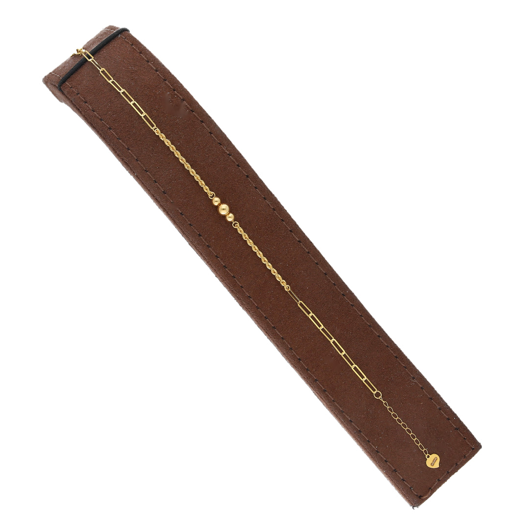 Gold Minimalist Bracelet 21KT - FKJBRL21KM12020