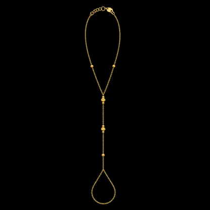 Gold Hand Harness Bracelet 21KT - FKJBRL21KM12035