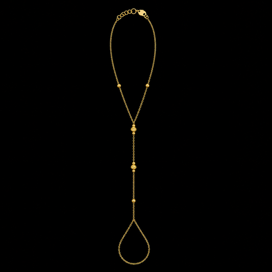Gold Hand Harness Bracelet 21KT - FKJBRL21KM12035