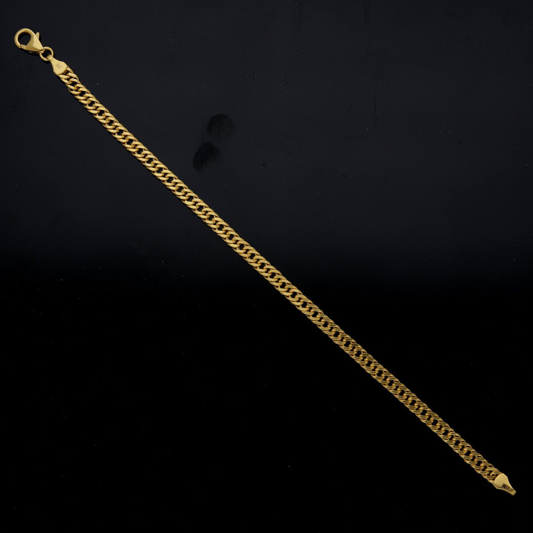 Gold Curb Bracelet 21KT - FKJBRL21KM12063