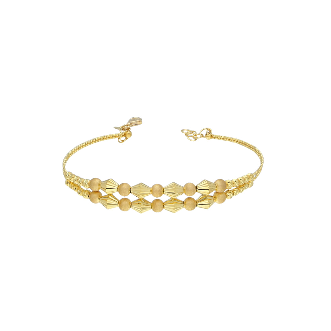 Gold Elegant Bracelet 21KT - FKJBRL21KM12092