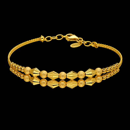 Gold Elegant Bracelet 21KT - FKJBRL21KM12092