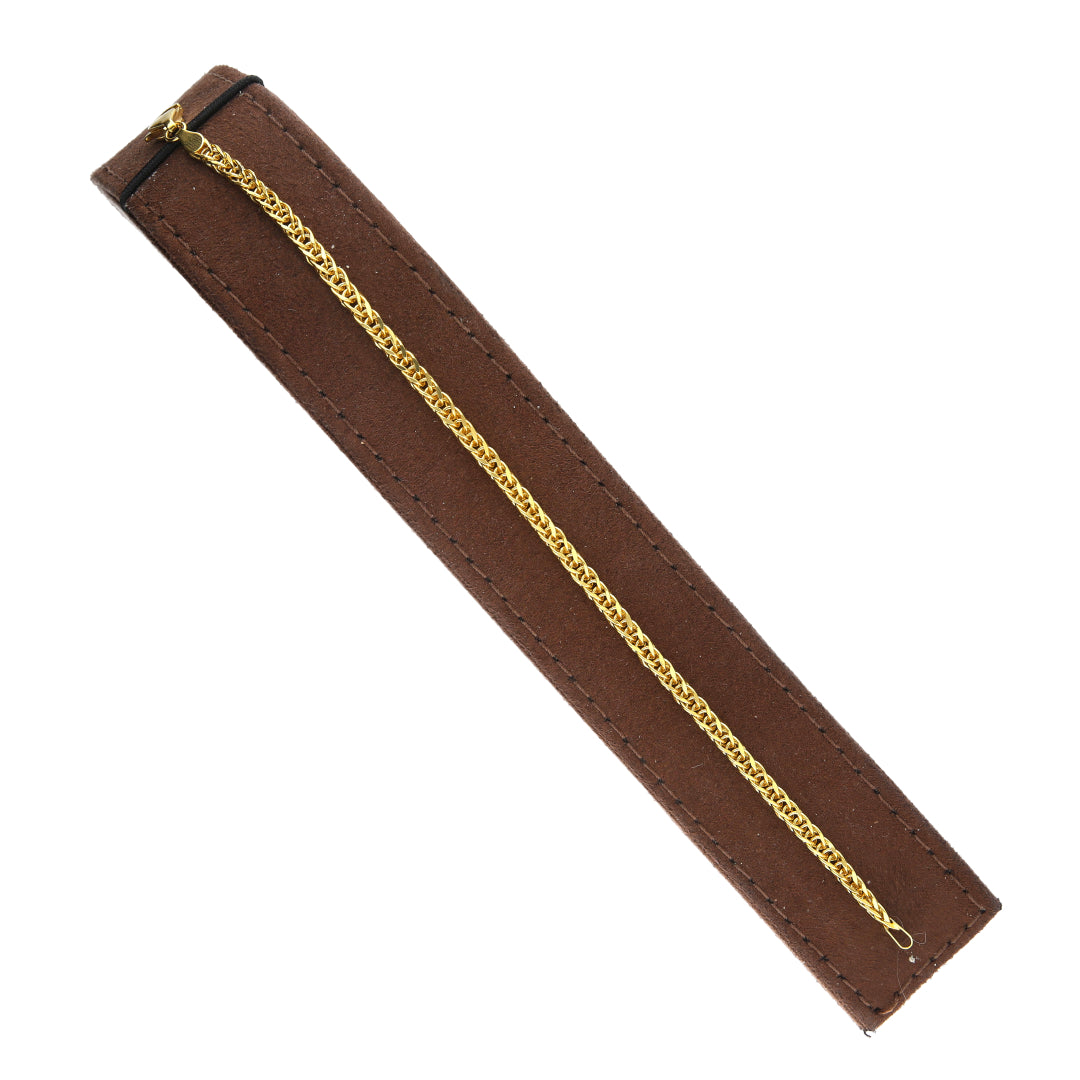 Gold Franco Bracelet 21KT - FKJBRL21KM12095